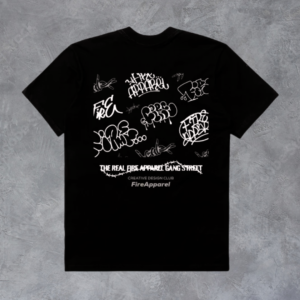 Camiseta Básica Fire Tag Collection (Preto)