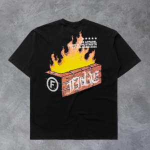 Camiseta Oversized Burning Bloc (Preto)